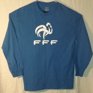 French Football Soccer FFF Long Sleeve T-shirt
